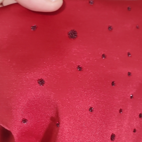 Rampage Y2K Maxi Prom Dress Size 5 Red High Slit One Shoulder Sequin 90s Formal - Picture 7 of 15